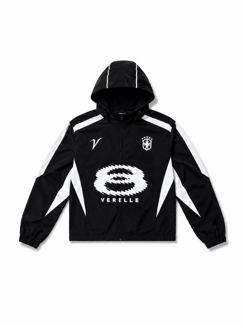 V TRACKSUIT JACKET IN BLACK