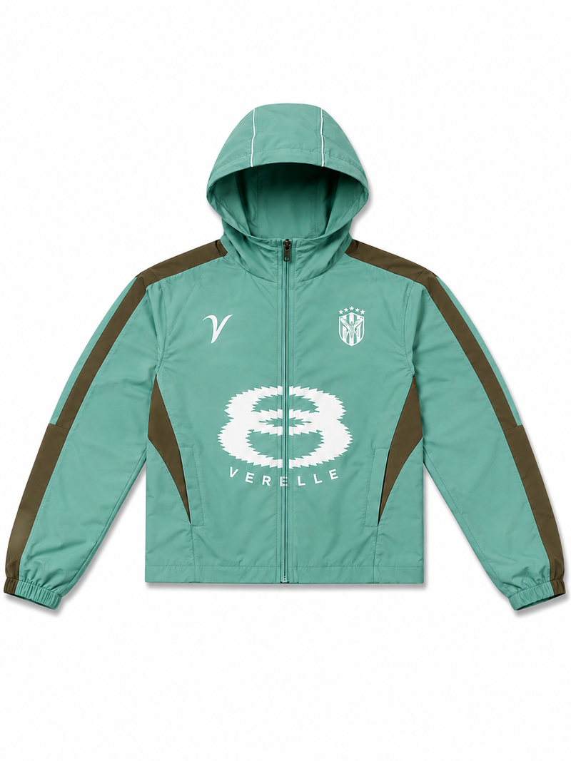 V TRACKSUIT JACKET IN GREEN