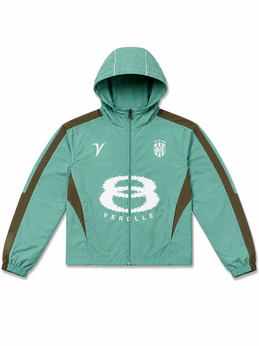 V TRACKSUIT JACKET IN GREEN