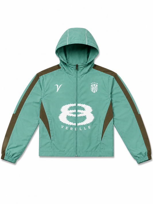 V TRACKSUIT JACKET IN GREEN